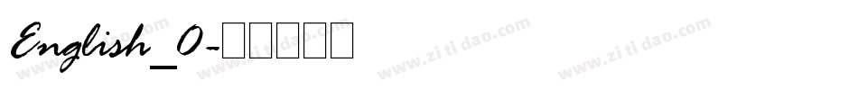 English_0字体转换