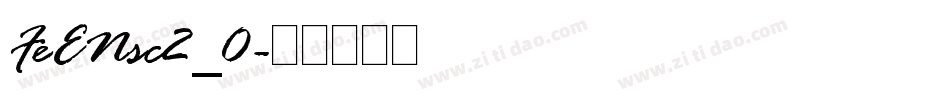 FeENsc2_0字体转换