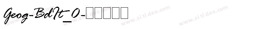 Geog-BdIt_0字体转换