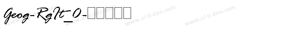 Geog-RgIt_0字体转换