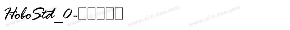 HoboStd_0字体转换