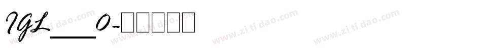 IGL___0字体转换