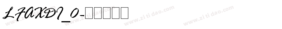 LFAXDI_0字体转换