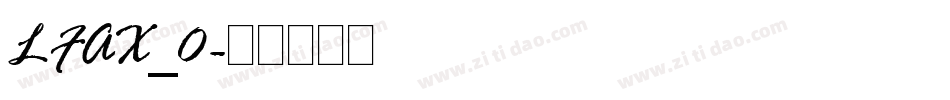 LFAX_0字体转换