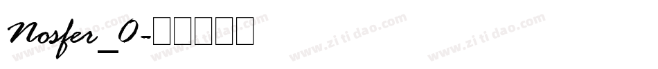 Nosfer_0字体转换
