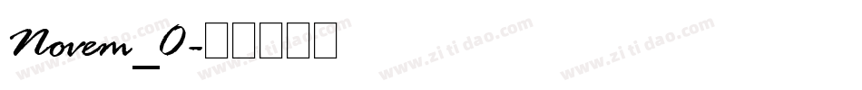 Novem_0字体转换