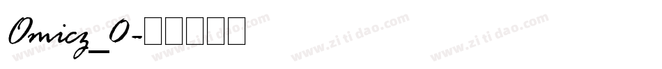 Omicz_0字体转换