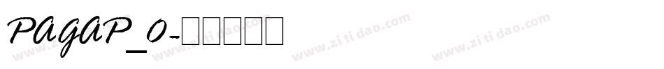 PAGAP_0字体转换