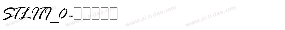 STLITI_0字体转换