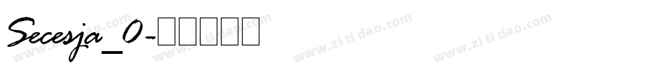 Secesja_0字体转换