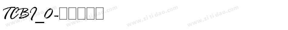 TCBI_0字体转换