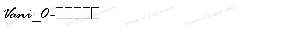 Vani_0字体转换