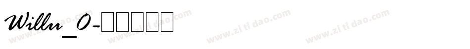 Willu_0字体转换