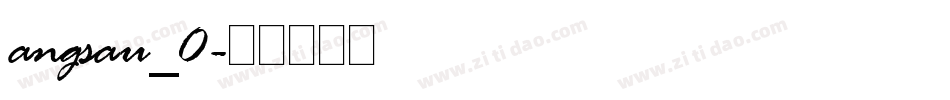 angsau_0字体转换