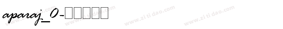 aparaj_0字体转换