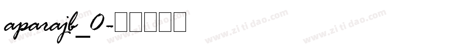 aparajb_0字体转换