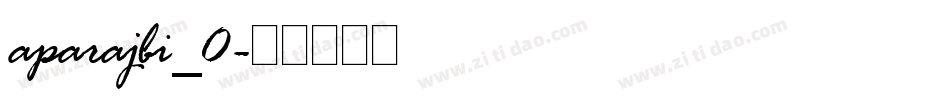 aparajbi_0字体转换