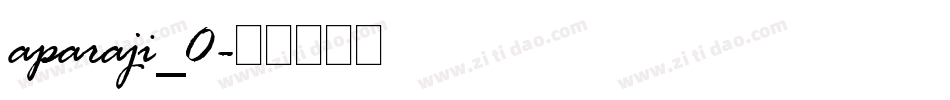 aparaji_0字体转换