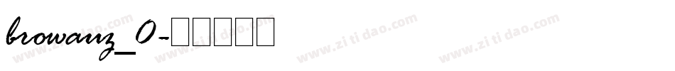 browauz_0字体转换