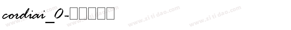 cordiai_0字体转换