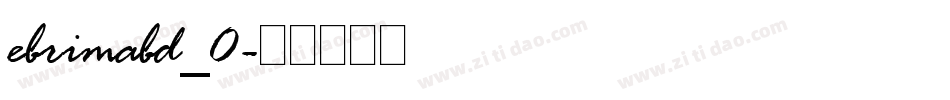 ebrimabd_0字体转换