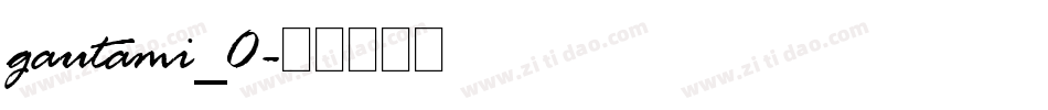 gautami_0字体转换