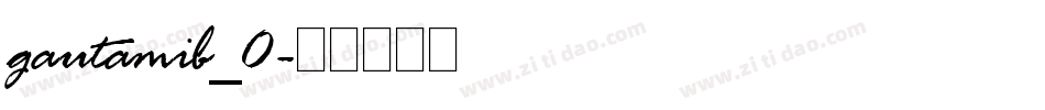 gautamib_0字体转换