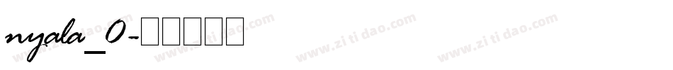nyala_0字体转换