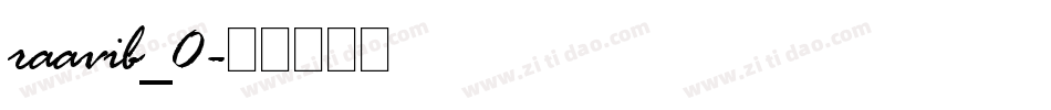 raavib_0字体转换