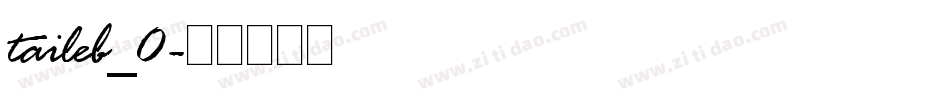 taileb_0字体转换