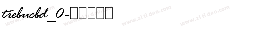 trebucbd_0字体转换