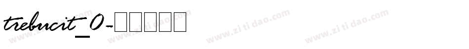 trebucit_0字体转换