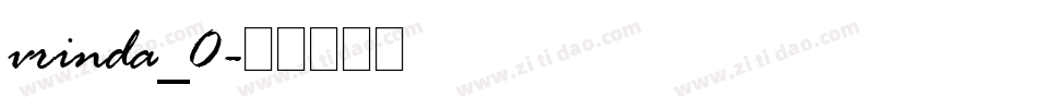vrinda_0字体转换