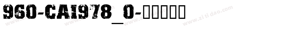 960-CAI978_0字体转换