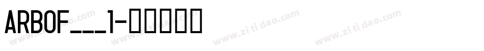 ARBOF___1字体转换