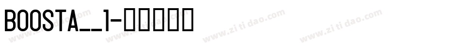 BOOSTA__1字体转换