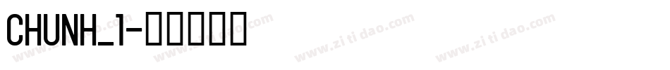 CHUNH_1字体转换