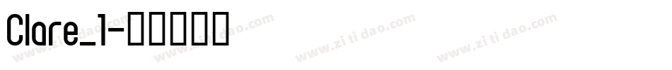 Clare_1字体转换
