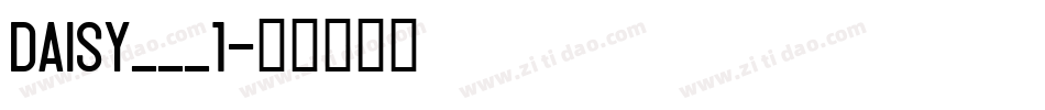 DAISY___1字体转换