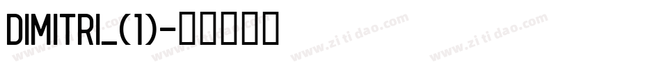 DIMITRI_(1)字体转换