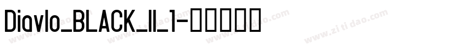 Diavlo_BLACK_II_1字体转换