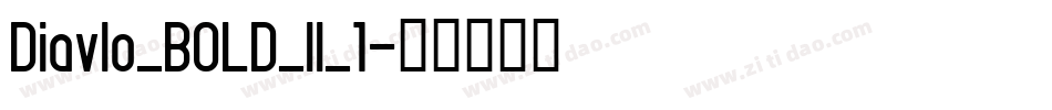 Diavlo_BOLD_II_1字体转换