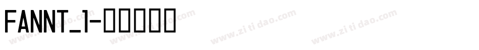 FANNT_1字体转换