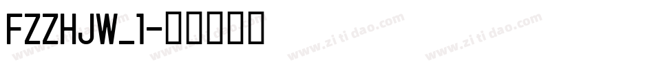 FZZHJW_1字体转换