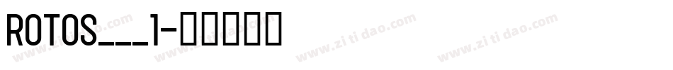 ROTOS___1字体转换