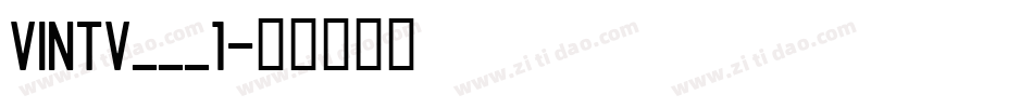 VINTV___1字体转换
