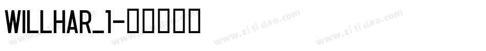 WILLHAR_1字体转换