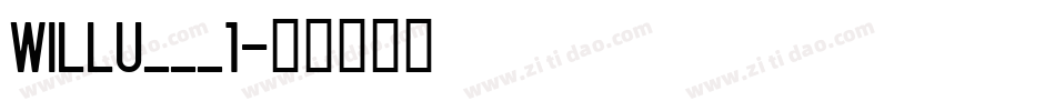 WILLU___1字体转换