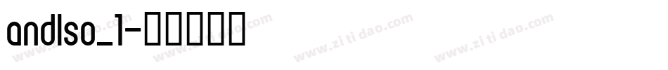 andlso_1字体转换
