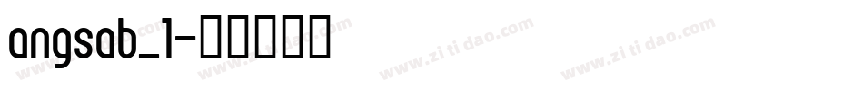 angsab_1字体转换